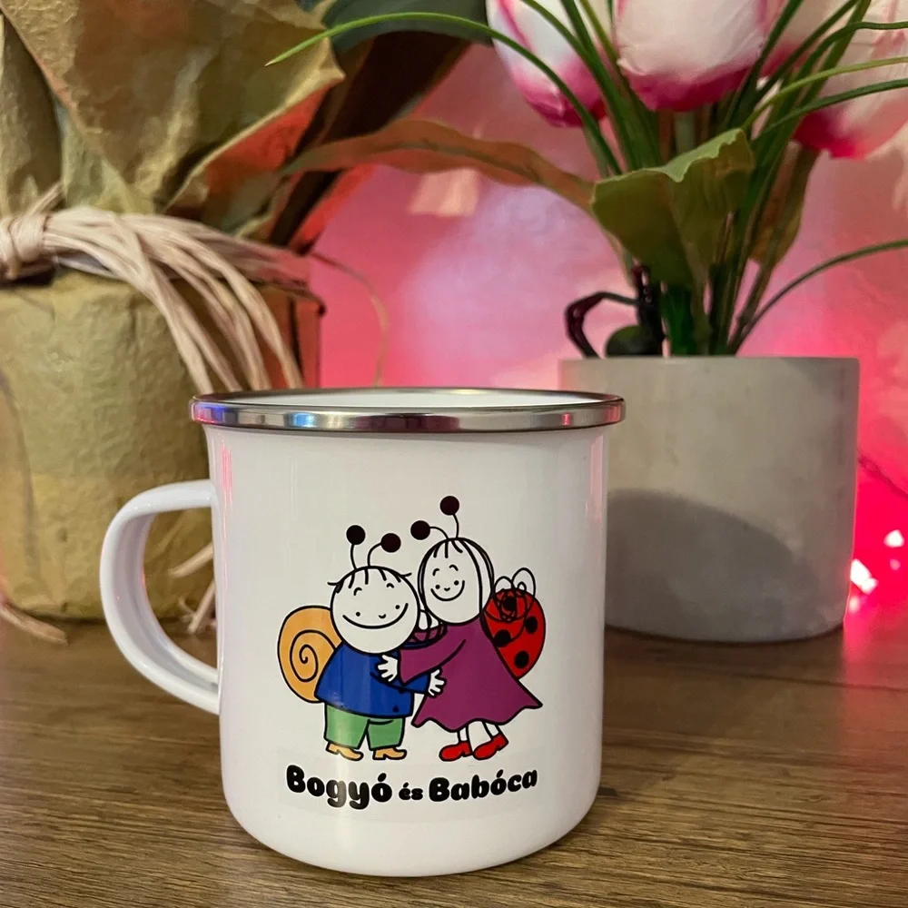 Bogyó és Babóca White Enamel Mug - Picture 2 of 5
